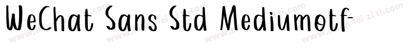 WeChat Sans Std Mediumotf字体转换